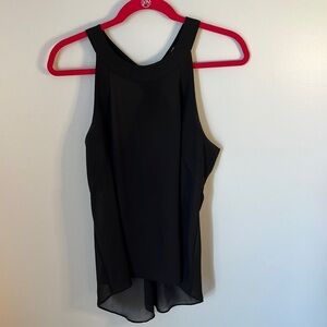 Express Cross Back Black Sheer Tank / Size M